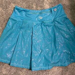 Crowned Athletics Beauty Sleep Blue Foil Floral Athletic Skort